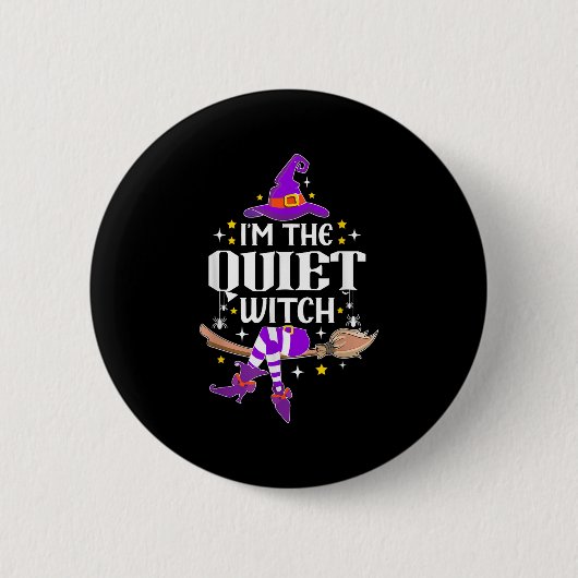 Im ruhigen Hexenmeister Halloween Matching Group C Button (Vorderseite)