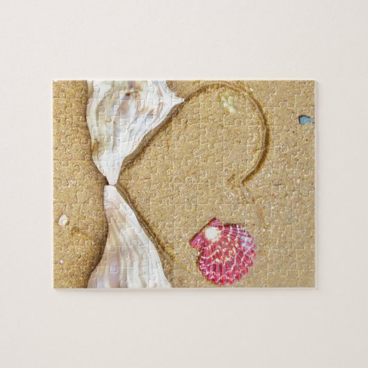 im Sand mit Muscheln Puzzle (Horizontal)