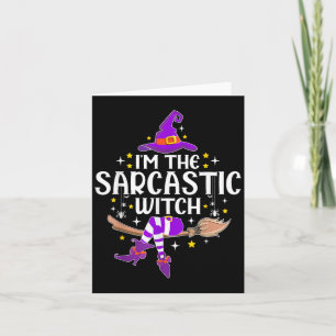 Im sarkastischen Hexenmeister Halloween Matching G Karte