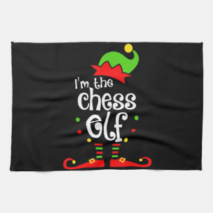 im Schach Elf Weihnachten Familienfreund Weihnacht Geschirrtuch