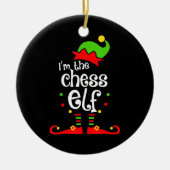im Schach Elf Weihnachten Familienfreund Weihnacht Keramik Ornament (Vorne)