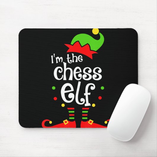 im Schach Elf Weihnachten Familienfreund Weihnacht Mousepad (Mit Mouse)