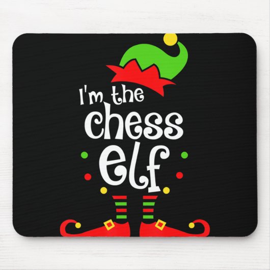im Schach Elf Weihnachten Familienfreund Weihnacht Mousepad (Vorne)