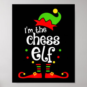 im Schach Elf Weihnachten Familienfreund Weihnacht Poster