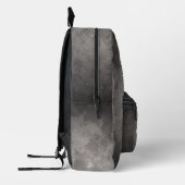 Im Schatten der Eleganz: Ein schwarzer Schwan. Bedruckter Rucksack (Links)