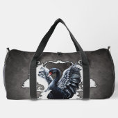 Im Schatten der Eleganz: Ein schwarzer Schwan. Duffle Bag (Rückseite)