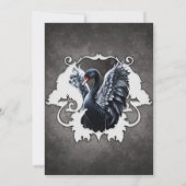 Im Schatten der Eleganz: Ein schwarzer Schwan. Einladung (Rückseite)