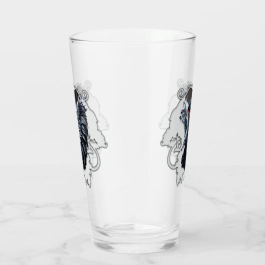 Im Schatten der Eleganz: Ein schwarzer Schwan. Glas (Rechts)