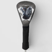 Im Schatten der Eleganz: Ein schwarzer Schwan. Golf Headcover (Vorderseite)