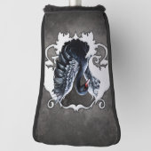 Im Schatten der Eleganz: Ein schwarzer Schwan. Golf Headcover (Rotieren 90)