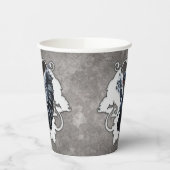 Im Schatten der Eleganz: Ein schwarzer Schwan. Pappbecher (Links)