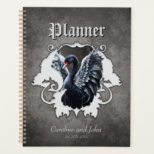 Im Schatten der Eleganz: Ein schwarzer Schwan. Planer (Vorderseite)