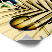 Im Schatten der Farbe Beige Poster (Ecke)