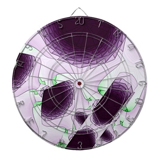 Im Schatten der Farbe Violett Dartscheibe (vorne)