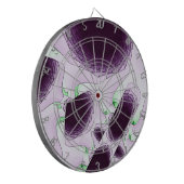 Im Schatten der Farbe Violett Dartscheibe (Vorderseite Links)