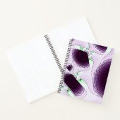 Im Schatten der Farbe Violett Notizblock (Innenseite)