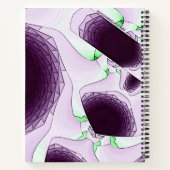 Im Schatten der Farbe Violett Notizblock (Rückseite)