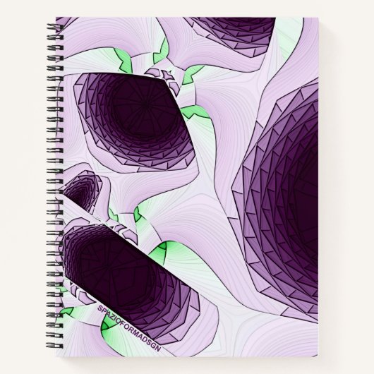 Im Schatten der Farbe Violett Notizblock (Vorderseite)