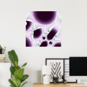 Im Schatten der Farbe Violett Poster (Heimbüro)