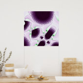 Im Schatten der Farbe Violett Poster (Küche)