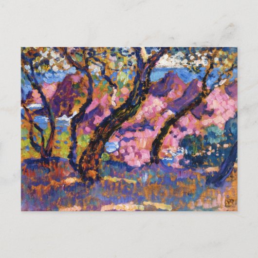 Im Schatten der Pines Théo van Rysselberghe Postkarte (Vorderseite)