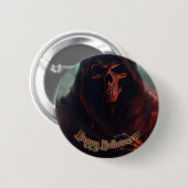 Im Schatten des grimmigen Sensenmanns - Halloween Button (Vorne & Hinten)