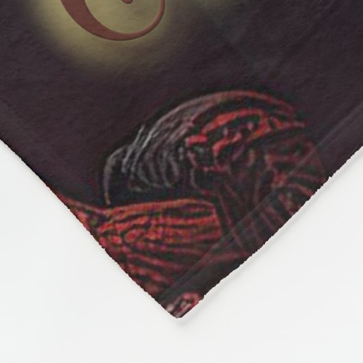 Im Schatten des grimmigen Sensenmanns - Halloween Fleecedecke (Ecke)