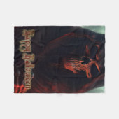 Im Schatten des grimmigen Sensenmanns - Halloween Fleecedecke (Vorderseite (Horizontal))