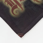 Im Schatten des grimmigen Sensenmanns - Halloween Fleecedecke (Ecke)