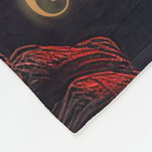 Im Schatten des grimmigen Sensenmanns - Halloween Fleecedecke (Ecke)