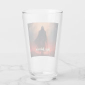 Im Schatten des grimmigen Sensenmanns - Halloween Glas (Rückseite)