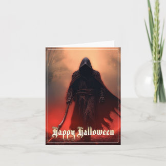 Im Schatten des grimmigen Sensenmanns - Halloween Karte