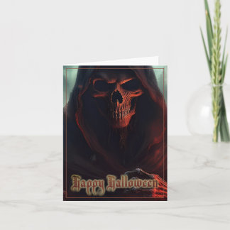 Im Schatten des grimmigen Sensenmanns - Halloween Karte