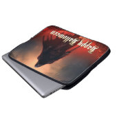 Im Schatten des grimmigen Sensenmanns - Halloween Laptopschutzhülle (Vorne Knopf)