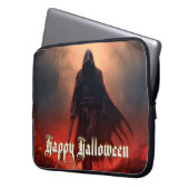 Im Schatten des grimmigen Sensenmanns - Halloween Laptopschutzhülle (Vorderseite Links)