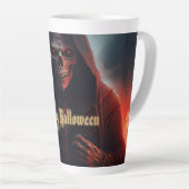 Im Schatten des grimmigen Sensenmanns - Halloween Milchtasse (Rechte Ecke)