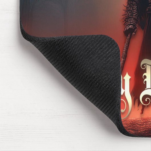 Im Schatten des grimmigen Sensenmanns - Halloween Mousepad (Ecke)