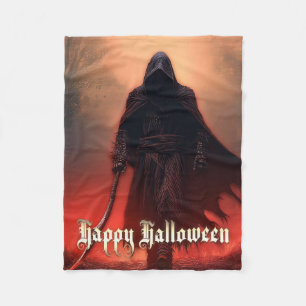 Im Schatten des Sensenmannes - Halloween Fleecedecke