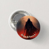 Im Schatten des Sensenmannes - Halloween Knopf Button (Vorne & Hinten)