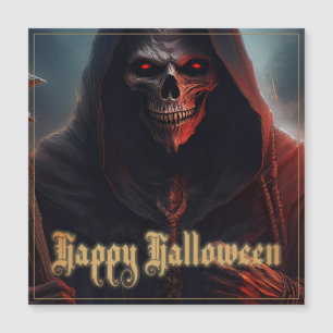 Im Schatten des Sensenmannes - Halloween Magnetkarte