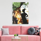 Im Schatten eines Baumes verstecken Leinwanddruck (Insitu (Wohnzimmer))