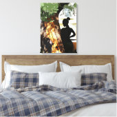 Im Schatten eines Baumes verstecken Leinwanddruck (Insitu (Schlafzimmer))