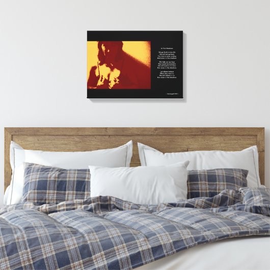 Im Schatten Leinwanddruck (Insitu (Schlafzimmer))