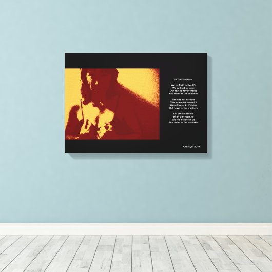 Im Schatten Leinwanddruck (Insitu (Holzboden))