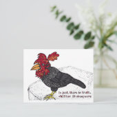 Im Scherz gibt es Wahrheit Postkarte (Stehend Vorderseite)