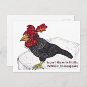 Im Scherz gibt es Wahrheit Postkarte (Vorne/Hinten)