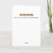 Im Schnee spielen, Gruß-Karte Karte (Rückseite)