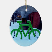 Im Schnee stecken Keramik Ornament (Rechts)