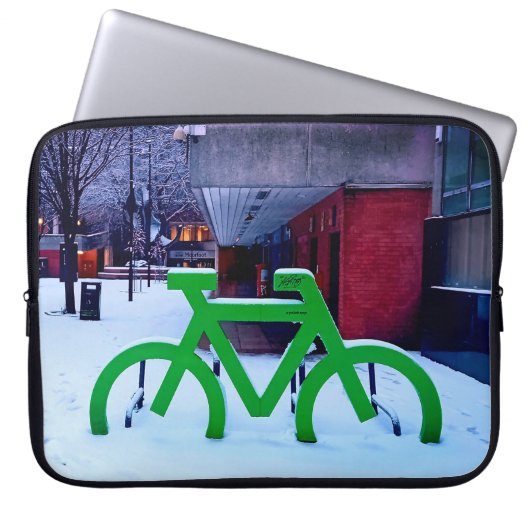 Im Schnee stecken Laptopschutzhülle (Vorderseite)