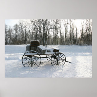 Im Schnee stecken Poster